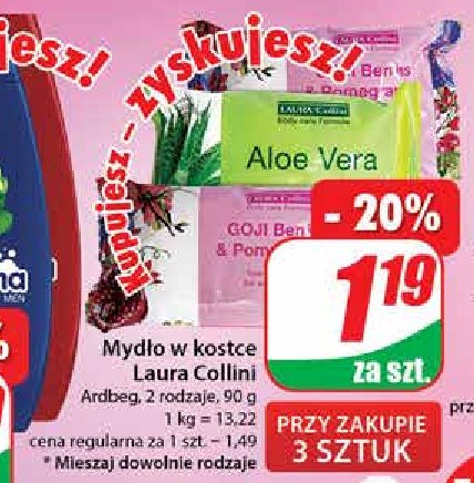 Myd艂o goji berries & pomegranate Laura collini promocja