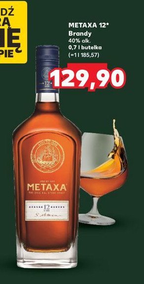 Brandy METAXA 12* promocja w Kaufland