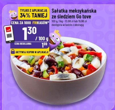 Sałatka meksykańska ze śledziem Go tove promocja w POLOmarket