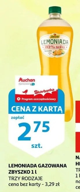 Lemoniada cytryna limonka ZBYSZKO LEMONIADA Zbyszko (napoje) promocja