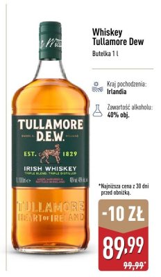 Whiskey Tullamore Dew promocja w Aldi