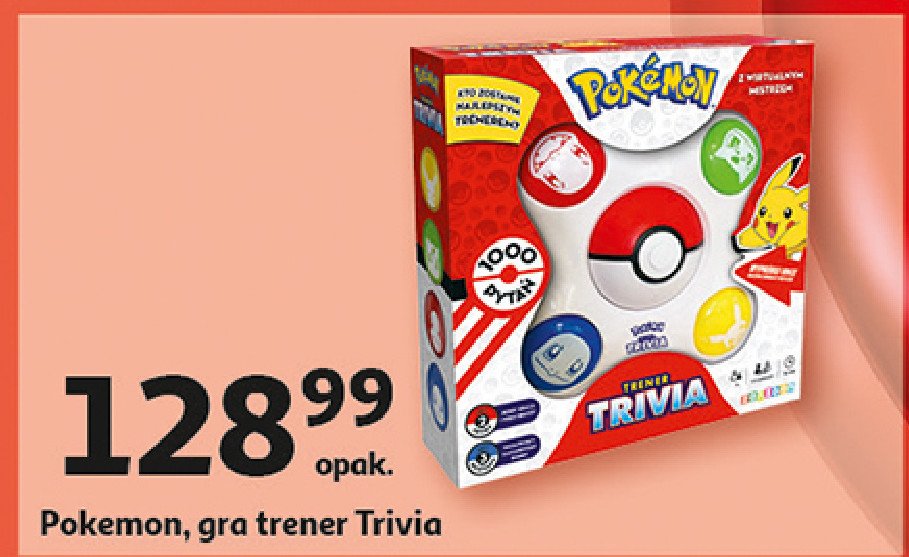 Gra trener pokemonów trivia Zanzoon promocja w Auchan