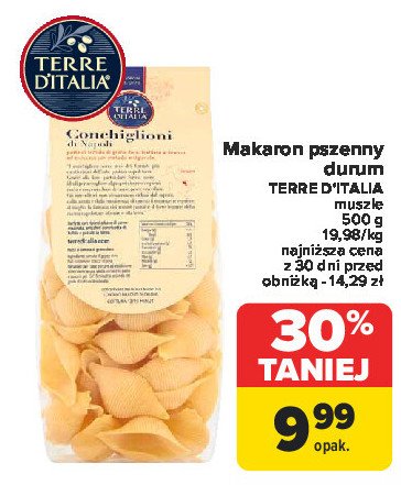 Makaron durum conchiglioni Terre d`italia promocja