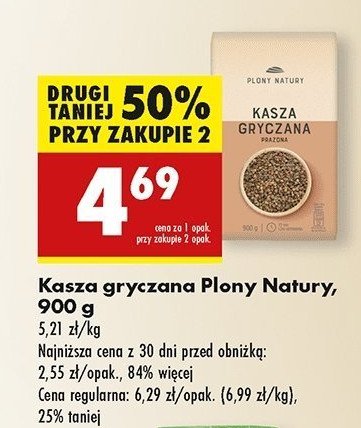 Kasza gryczana prażona Plony natury promocja w Biedronka