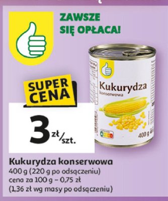 Kukurydza konserwowa Podniesiony kciuk promocja