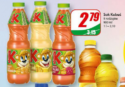Sok banan-truskawka Kubuś promocja