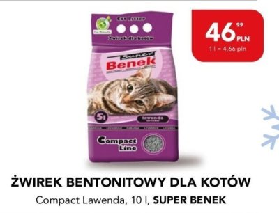 Żwirek bentonitowy dla kotów Compact Lawenda, 10 l promocja w Aquael zoo