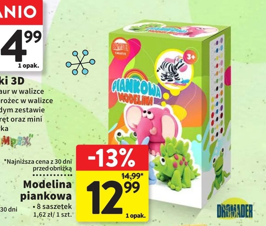 Modelina piankowa - zwierzątka Dromader promocja