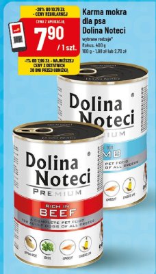 Karma mokra dla psa Dolina Noteci wybrane rodzaje Rokus 400 g promocja w POLOmarket
