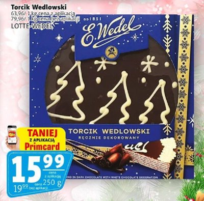 Torcik Wedlowski LOTTE WEDEL promocja w Prim Market