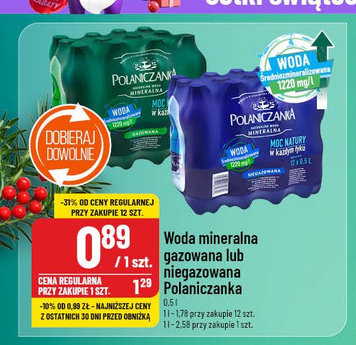 Woda niegazowana Polaniczanka promocja