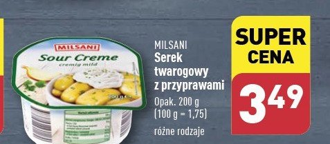 Serek twarogowy z ziołami Milsani promocja