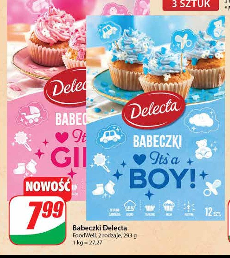 Babeczki it's a girl! Delecta promocja