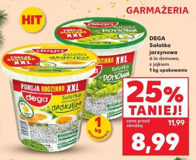 Sałatka jarzynowa z jajkiem  promocja w Kaufland