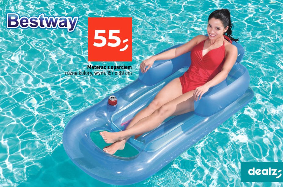 Materac z oparciem wym. 157 x 89 cm Bestway promocja