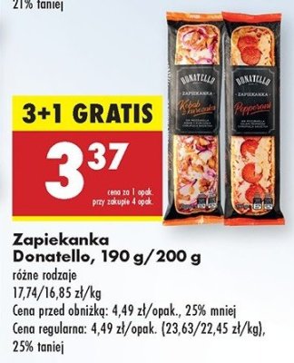 Zapiekanka pepperoni Donatello promocja