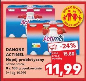 Jogurt malina Actimel promocja w Kaufland