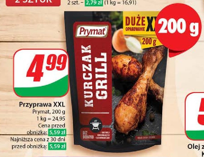 Przyprawa do kurczaka Prymat grill promocja