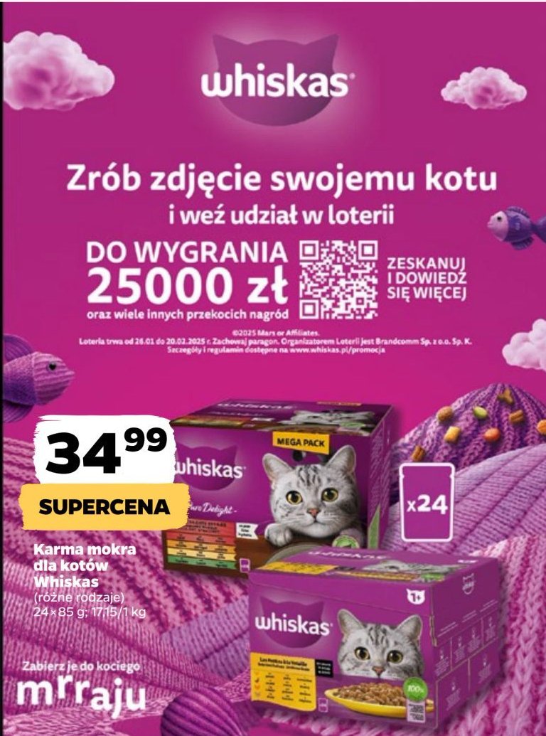 Potrawka w galaretce z kurczakiem Whiskas promocja