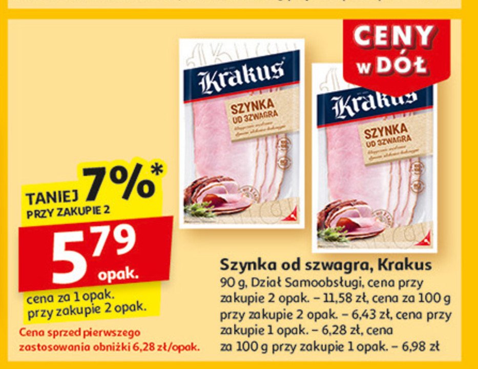 Szynka od szwagra Krakus promocja w Auchan