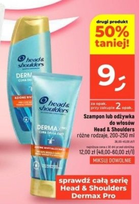 Szampon lub odżywka do włosów Head & Shoulders różne rodzaje, 200-250 ml promocja w Dealz