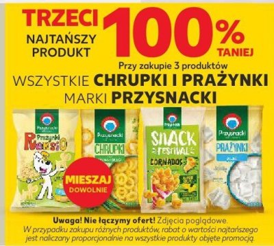 Wszystkie chrupki i prażynki marki Przysnacki promocja w Kaufland