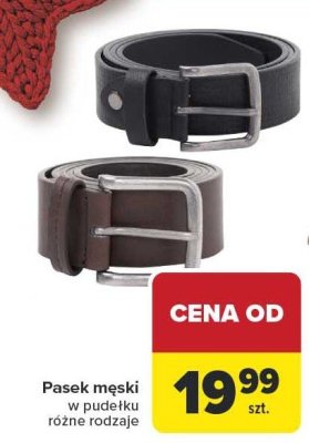 Pasek męski w pudełku różne rodzaje promocja w Carrefour