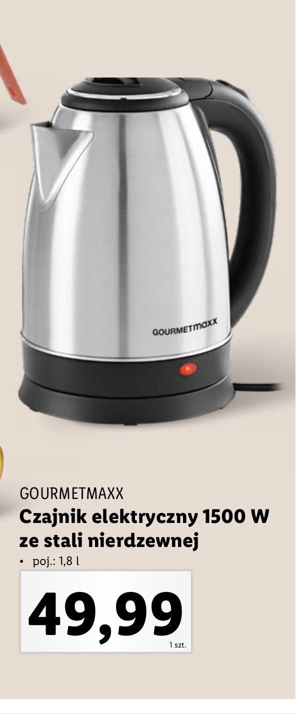 Czajnik 1500w Gourmetmaxx promocja