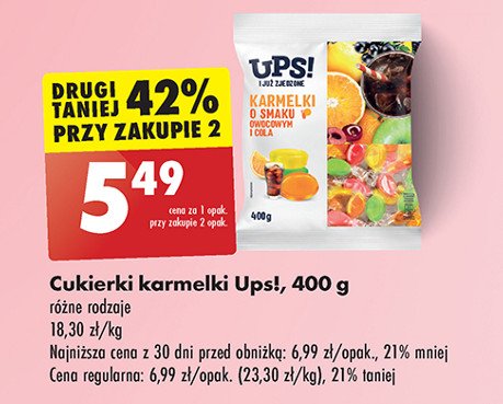 Karmelki owocowe Ups! promocja