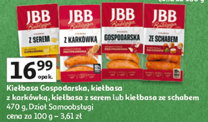 Kiełbasa gospodarska Jbb bałdyga promocja w Auchan