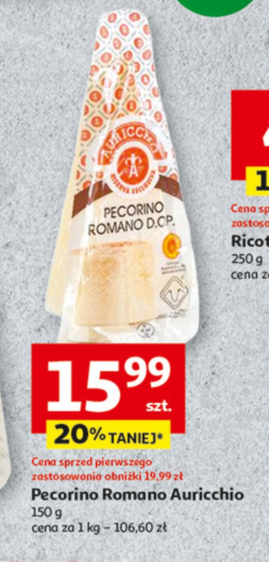 Ser pecorino romano d.o.p. AURICCHIO promocja w Auchan