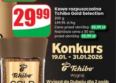 Kawa rozpuszczalna Gold Selection promocja w Dino