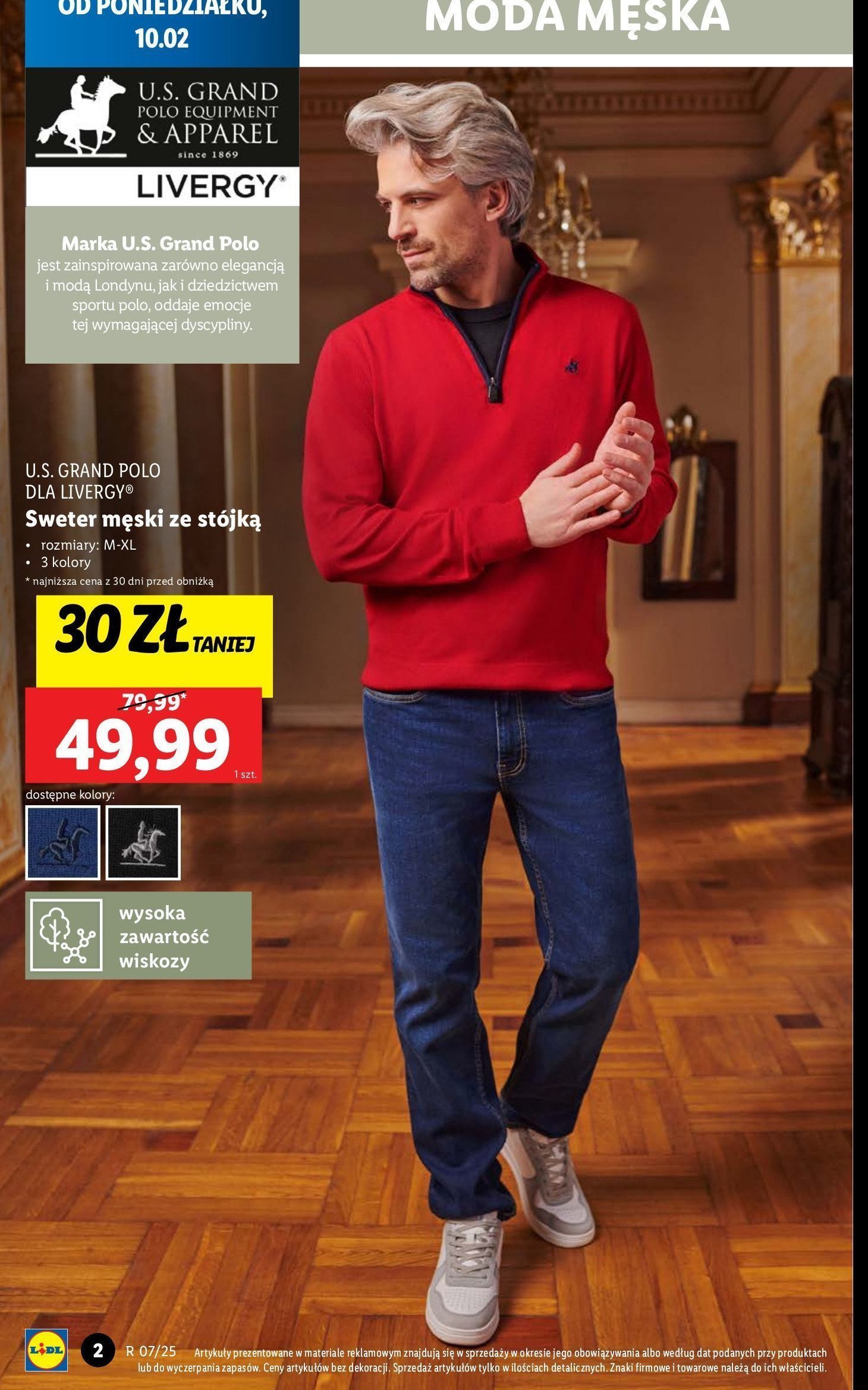 Sweter męski rozm. m-xl Us grand polo promocja