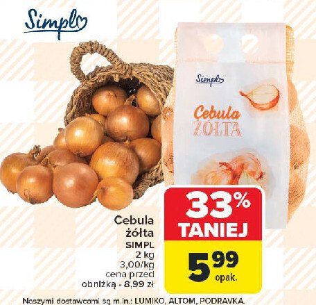 Cebula żółta Simpl promocja