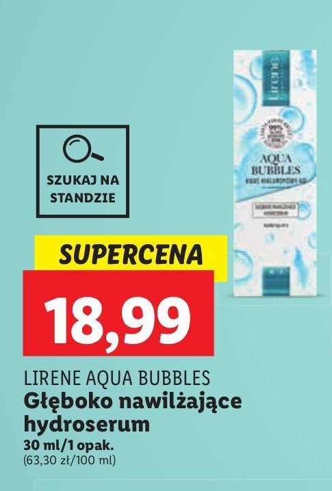 Serum do twarzy nawilżający Lirene aqua bubbles promocja