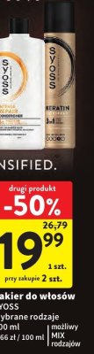 Lakier do włosów wybrane rodzaje 300 ml Syoss promocja w Intermarche