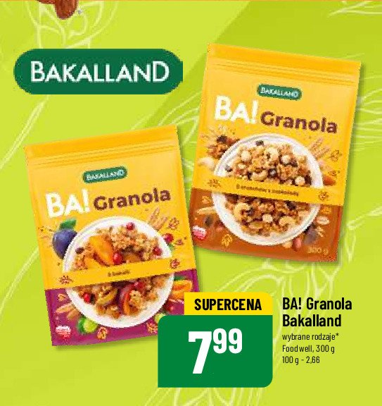 Granola 5 orzechów z czekoladą Bakalland ba! promocja