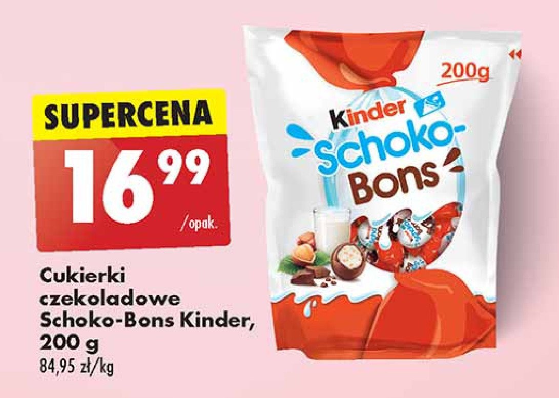 Cukierki czekoladowe Kinder schoko-bons promocja