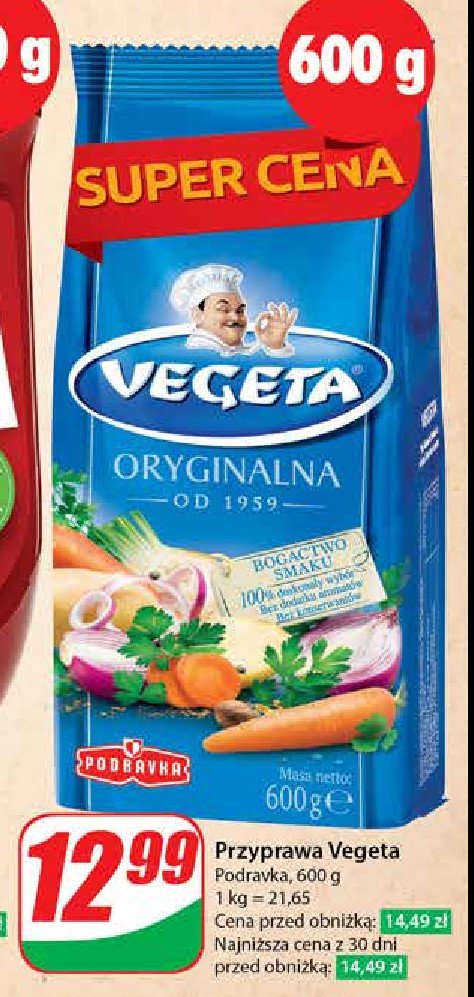 Przyprawa warzywna do potraw Vegeta promocja