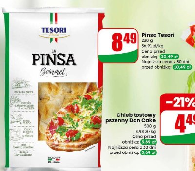 Pinsa Tesori Gourmet promocja w Dino