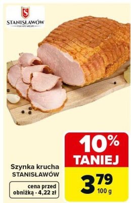Szynka krucha STANISŁAWÓW promocja w Carrefour Market