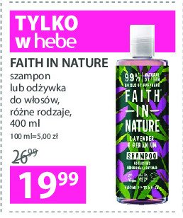 Szampon do włosów lavender & geranium Faith in nature promocja