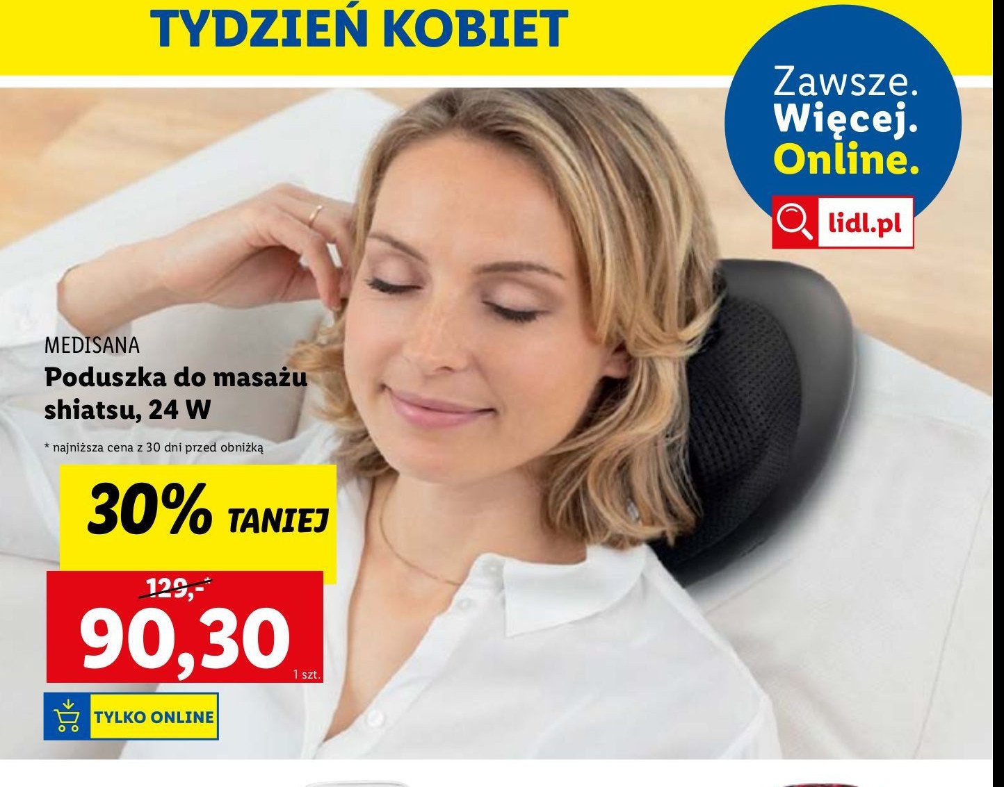 Poduszka do masażu shiatsu 24 w Medisana promocja w Lidl