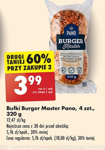 Burger master Pano promocja