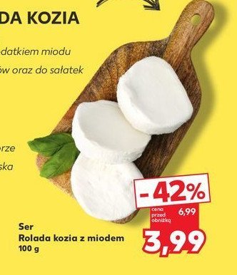 Ser rolada kozia z miodem promocja