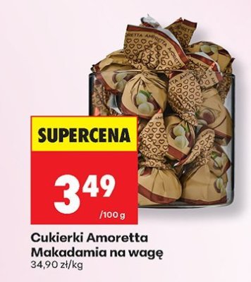 Cukierki Amoretta Makadamia na wagę promocja w Biedronka