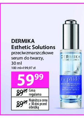 Serum do twarzy przeciwzmarszczkowe Dermika estetic solution peptide promocja w Hebe