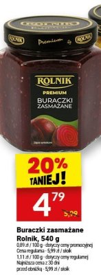 Buraczki zasmażane Rolnik, 540 g promocja w Twój Market