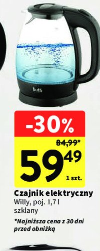 Czajnik willy 1.7 l BOTTI promocja