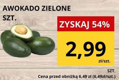 Awokado zielone promocja w Supeco